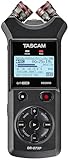 Tascam DR-07XP - 2-Channel 32-Bit Float Portable Handheld Recorder With Adjustable Microphones and USB-C Audio Interface