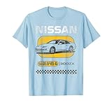 Nissan 300ZX Retro Checkerboard Ad Sports Car T-Shirt