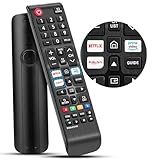 Smart Samsung Remote Controls For Smart Tv with Netflix, Prime Video, Rakuten Tv Buttons For All Samsung Tv Led Qled Uhd Frame Curved Solar Hdtv 3D 4K 8K Smart TVs, Universal Samsung Tv Remote