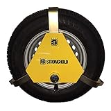 Stronghold Apex 195/55 R10 Triangular Wheel Clamp Suitable for Caravans, Trailers, Horse Boxes, Vans and Motorhomes Tyre Width 195mm Diameter 460mm - 600mm Sold Secure Gold Standard