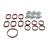 ZEALfix Swirl Flap Delete Kits with Inlet Manifold Kit 6 Valve Cap 22mm + 13 Inlet Gasket 11617790198 for B-M-W M47 E87 E46 E90 E91 E92 E93 E39 E60 E83 E53 11612246945 11612245439