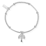 ChloBo Cute Mini Heart Tree of Life Bracelet SBCM690