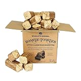 Roastie-Toasties Heat Logs - 14.5kg Box Ultra Dry Compressed Logs. Great for Wood Burners, Open Fires, Multi-Fuel Stoves. Planet-Friendly Wood Briquettes. Made in Scotland