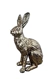Alfie Francis 37.7cm Tall Large Bronze Hare Ornament Sculpture Statue Home Decoration Gift Rabbit Animal