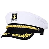 Captain Hat, Adjustable Yacht Boat Ship Sailor Hat Marine Admiral for Sailor Costume Cosplay