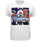Car Art Fiesta MK1 XR2 T Shirt, XR2 Union Jack T Shirt Can Personalised
