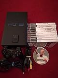 PS2 Console & 10 Game Bundle with Controller & 8MB Memory Card