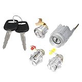 MACHSWON 1 Set Ignition Switch Door Lock Cylinder with Keys for Toyota Pickup Hilux LN80 LN85 LN90 LN105 LN108 69058-60041 D2191608 Ignition Starter Switch