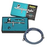 Iwata Eclipse HP-CS 0.3 Airbrush with Fengda Air Hose, 3 m, 1/8 - 1/8 Inches / 3.2 mm Connection