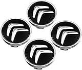 Car Hub Centre Caps for Citroen Berlingo,Alloy Wheel Centre Caps Badges Wheel Hub Center Covers with Emblem Logo Waterproof Anti Rust Car Replacement Styling Accessories,Black60mm