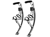Adult Kangaroo Shoes Jumping Stilts Fitness Exercise (155~200 Ibs/70~90kg) Bouncing shoes (Black)