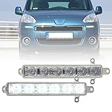 NSLUMO Led DRL Daytime Running Light For Citro.ën Berlingo For Peug.eot Partner For O.pel Zafira Life I Vivaro mk3 Xenon White LED Fog Driving Light DLR City Lamp 2pcs