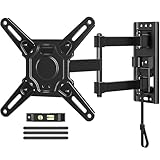 ELIVED RV TV Mount for Camper, Lockable RV TV Wall Bracket for Most 13-43 Inch TVs, Full Motion Swivel and Tilt, Patented Dual Latch Design for Trailer Motorhome Truck Boat, Max VESA 200x200mm, 15KG