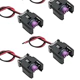 Ollanoos 4Pcs 2 Pin Car Diesel Injector Connector Wire Harness Plug, Waterproof Electronic Connector Wire Harness Replacement for Mercedes Sprinter Replaces 13816706 (15cm)
