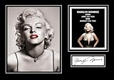SIGNED BY THE STARS MARILYN MONROE AUTOGRAPHED PHOTO 12 X 8 PRINT WALL ART PRINT