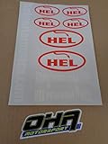 HEL Performance Brake Lines A5 Sticker Sheet - Motorcycle Car Bike - NEW GENUINE