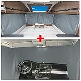 BREMER SITZBEZÜGE Blackout Curtains Set Compatible with VW T4 Transporter Caravelle Multivan from 1990-2003 Sun Protection Camping Camper Accessories Complete Set Curtains Curtain Opaque Accessories