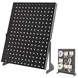 Pegboard | Peg Board Stand For Vendors | Black Peg Board Organiser Hooks For Your Home, Store, Office | Display Boards Free Standing
