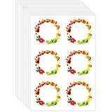 Jam Labels for Jars Easy Peel Off 72 Pcs Self Adhesive Jam Jar Labels,Waterproof Food Labels Stickers Writeable Sticky Decorative Jar Tags for Kitchen Food Bottle Containers Jams Preserves-6CM/2.36IN