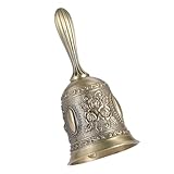 Vintage Metal Hand Bells for Seniors - Bedside and Wedding Ringing