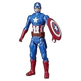 Marvel Avengers Titan Hero Series Captain America 12” Action Figure, Blue