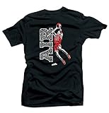 SNELOS Shirt to Match Jordan Retro 3" Red Cement 2020 Sneaker Tees, ( Air ) Black, Medium