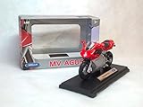 MV Agusta F4s F4 S F4 Rot Silber 1/18 Welly Modellmotorrad Modell Motorrad