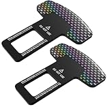 Pence & Moon Collective 2 Pcs Car Seat Belt Clip Buckle, Seatbelt Clips, Seat Belt Stopper Adjuster for All Cars to Make Your Driving More Comfortable & Flexible Accessories (Black)