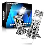 NOVSIGHT H7 LED Headlight Bulb - 90W 30000LM H7 Headlight Bulb, 1:1 Size Super Bright 6500K White Light Conversion Kit, Plug and Play, IP68 Waterproof, Pack of 2