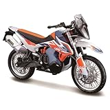Bburago KTM 790 Adventure R Rally Motorbike - 1:18 Scale - Incredibly Detailed Die-Cast Replica Collectible Motorcycle Model, White