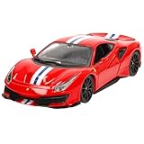 Bburago 1 24 - Ferrari 488 Pista R&P car - Assorted colors - 1 piece,Red, Medium