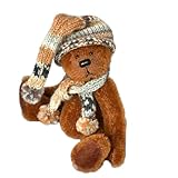 Bertie- Teddy Bear OOAK Brown Mohair Miniature Artist Collectable 13cm