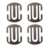 4 Pcs Car Seatbelt Clips, Seat Belt Adjuster for Women, Gunmetal Grey