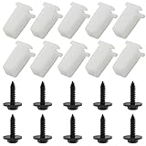 eMagTech 20x 6549354 90BG17K657AA Front Bumper Wing Screw Grommets & Screw Power Steering Pipes Compatible with Ford Fiesta ST150 Focus 98-2005