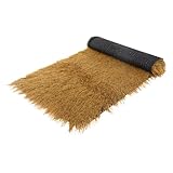 Thatch Grass Roof – Artificial Straw Roof Mat, Tropical Grass Decor Sheet | Hunting Blind Grass Roof Cover, Country-Style Synthetic Thatching Panel for Backyard Bar Enhancement, Beach Event Setup