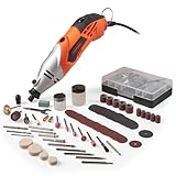 VonHaus Rotary Tool/Multitool Combitool Multi Purpose Heavy Duty 170W with 120PC Accessory Set & Storage Case – Variable Speed Switch