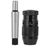 Self-Locking Chuck, JT6 1-16mm Keyless Chuck, Self-Tightening Chuck, MT3-JT6 Adapter, for Drilling or 3MT Taper Shank Lathe Spindles