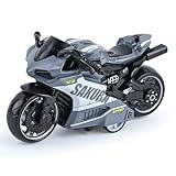 ZPSOSPZ Motorcycle Model Ornaments, Motorcycle Toys Alloy Motorbike Toy Highly Simulation Motorbike Model Pull-Back Vehicle Toy for Child Intellectual Toys Gift (Black)