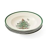 Portmeirion Home & Gifts Spode Soup Plate, Ceramic, Multi-Colour, Set of 4, 23 x 23 x 4 cm