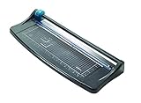 Avery Lightweight A3 Paper Trimmer, Photo and Paper Cutter, 5-Sheet Capacity, Self-Sharpening Blade, Black & Teal (TR003)