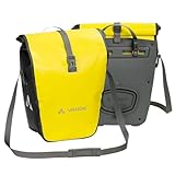 VAUDE Aqua Back Rear Pannier Bike Bag - Set of 2 - PVC Tarpaulin Bike Panniers - Waterproof Pannier Bags with a 48 Litre Total Storage Volume