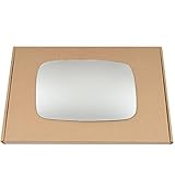 Less4spares Wing Mirror Glass Right Compatible with Ford Escort 1986-1990 STICK-ON Driver Off Side Convex