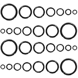 Lunaanda 50Pcs Fishing Rod Eyes Repair Kit,7 Sizes Rod Ceramic Guides Ring Set,6mm to 23.7mm,Fishing Rod Ceramic Guides Ring Set Fishing Accessories