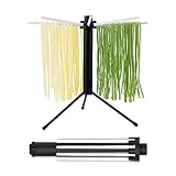 KITCHENDAO Collapsible Pasta Drying Rack, Compact for Easy Storage, Foldable Pasta Dryer Rack Spaghetti Noodle Hanger, Detachable for Easy Cleaning, Rotatable Arms, Hold up to 5 lbs