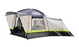 OLPRO Hive 6 Berth Poled Tent with 5,000 m/m Hydrostatic Head Two Square Windows, Skylights in the Roof, Fully Taped Seams and Fully Waterproof Material, Size Large, Perfect for Families