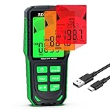 RDINSCOS EMF Meter Rechargeable Electromagnetic Field Radiation Detector Hand-held EMF Reader Tester with Sound and Backlit Alarms EMF Monitor for EF RF MF, WiFi, Microwave and Ghost Hunting