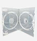 1 x Amaray Branded Double Clear DVD Case (Face on Face) 14mm Spine in Dragon Packaging
