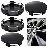 4 Pcs Car Hub Centre Caps, for Jaguar F-PACE F-TYPE Coupe I-PACE XE X 60mm ABS coated with chrome Wheel Center Caps,Waterproof Anti Dust,with badge Replacement Centre Protect Cover