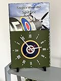 Submarine Spitfire Slate clock, 400mm x 250mm