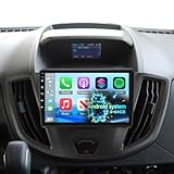 [4G+64G] Radio for Ford Transit 150 250 350 2015-2019, 9 inch Touch Screen Android Transit Car Stereo, Wireless Carplay/Android Auto/32 EQ Audio/1280 * 720 Screen/SWC/Bluetooth/WiFi